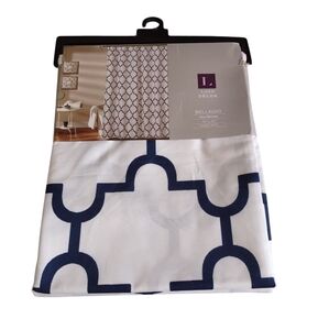 Lush Decor 72"x72" Bellagio Navy Single Polyester Washable One Shower Curtain